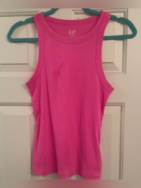 GAP | Ribbed Tank Top Shirt Bright Pink Women’s